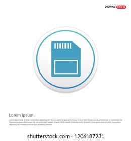 Sim card icon Hexa White Background icon template - vector icon