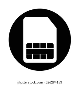 sim card icon illustration design