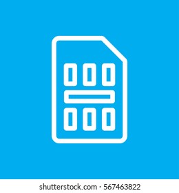 sim card icon illustration isolated vector sign symbol