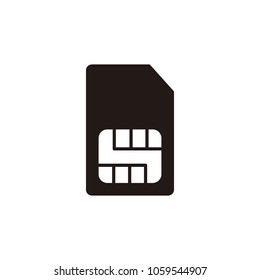 Sim card icon isolated on white background