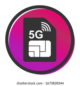 Icono de tarjeta SIM aislado en fondo blanco. Ranura móvil para tarjetas SIM . Diseño inteligente