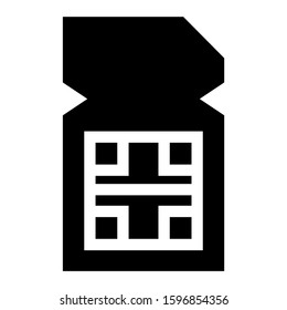sim card icon isolated sign symbol vector illustration - high quality black style vector icons
