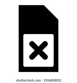sim card icon isolated sign symbol vector illustration - high quality black style vector icons
