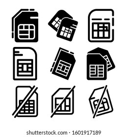 sim card icon isolated sign symbol vector illustration - Collection of high quality black style vector icons
