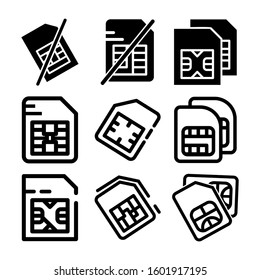 sim card icon isolated sign symbol vector illustration - Collection of high quality black style vector icons
