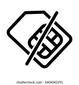 sim card icon isolated sign symbol vector illustration - Collection of high quality black style vector icons
