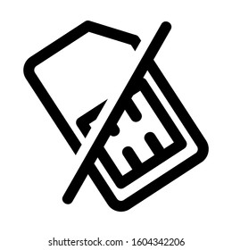 sim card icon isolated sign symbol vector illustration - Collection of high quality black style vector icons
