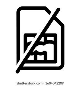 sim card icon isolated sign symbol vector illustration - Collection of high quality black style vector icons
