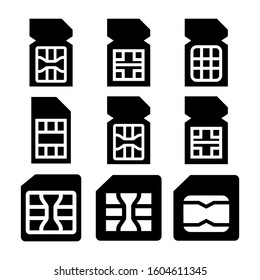 sim card icon isolated sign symbol vector illustration - Collection of high quality black style vector icons
