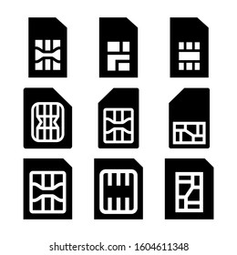 sim card icon isolated sign symbol vector illustration - Collection of high quality black style vector icons
