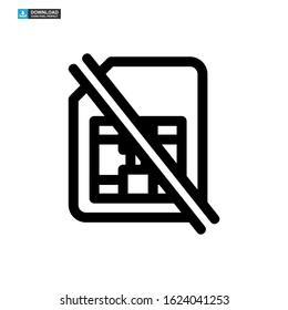 sim card icon isolated sign symbol vector illustration - high quality black style vector icons
