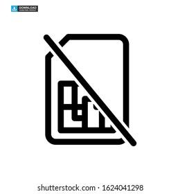 sim card icon isolated sign symbol vector illustration - high quality black style vector icons
