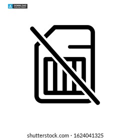 sim card icon isolated sign symbol vector illustration - high quality black style vector icons
