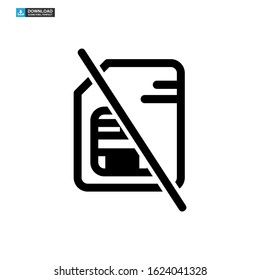 sim card icon isolated sign symbol vector illustration - high quality black style vector icons

