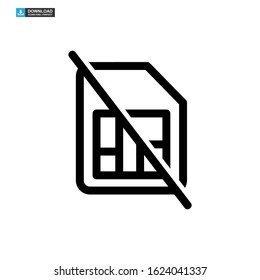 sim card icon isolated sign symbol vector illustration - high quality black style vector icons
