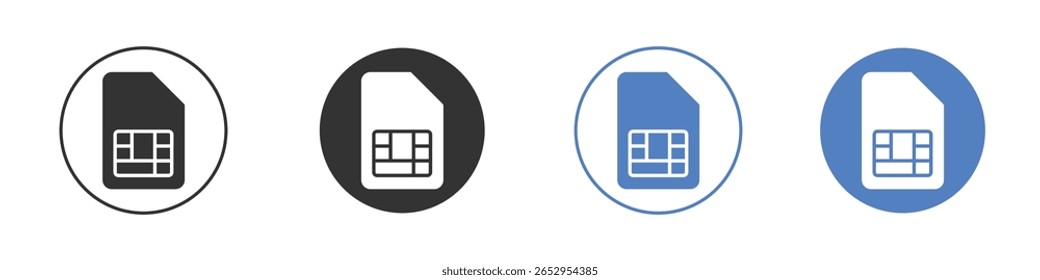 Ícone do cartão Sim logotipo designs gráficos