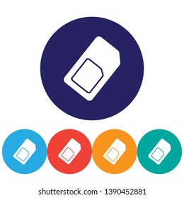 Sim card  icon , lorem ipsum Flat design