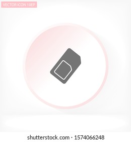 Sim card  icon , lorem ipsum Flat design