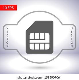 Sim card icon , lorem ipsum Flat design