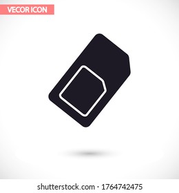 Icono de tarjeta SIM , lorem ipsum Diseño plano