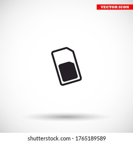 Icono de tarjeta SIM , lorem ipsum Diseño plano