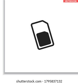 Icono de tarjeta SIM , lorem ipsum Diseño plano