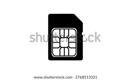 SIM Card Icon Mobile Chip Network Symbol