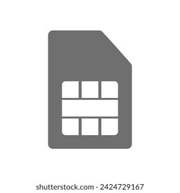 A sim card icon on a white background