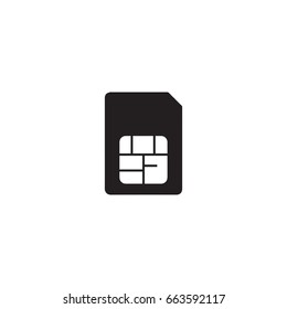 sim card icon. sign design. red background
