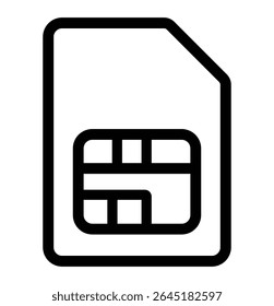 sim card icon sign vector. Sim card icon Flat outline fill set. SIM icon set in different style vector illustration on white background

