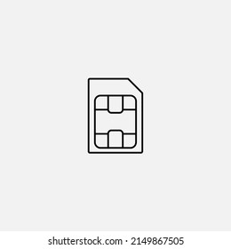 Sim card icon sign vector,Symbol, logo illustration for web and mobile