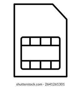 Sim card icon simple flat icon vector symbol
