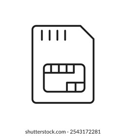 Sim card icon. simple vecor icon.