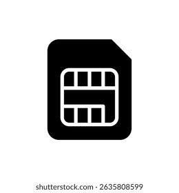 Sim card icon symbol for apps and websites. dual sim card sign and symbol