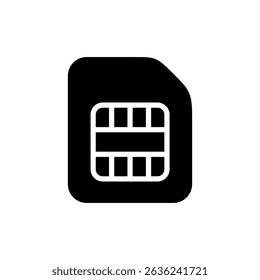 Sim card icon symbol for apps and websites. dual sim card sign and symbol