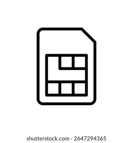 Sim card icon symbol for apps and websites. dual sim card sign and symbol