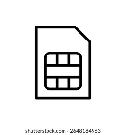 Sim card icon symbol for apps and websites. dual sim card sign and symbol
