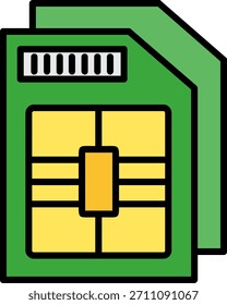 Symbol für das Symbol der SIM-Karte - Kunstzeichen