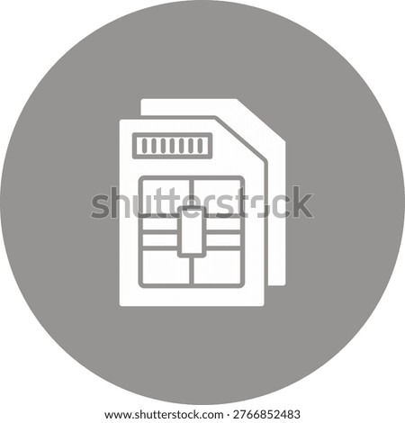 Sim Card Icon Symbol Art Sign
