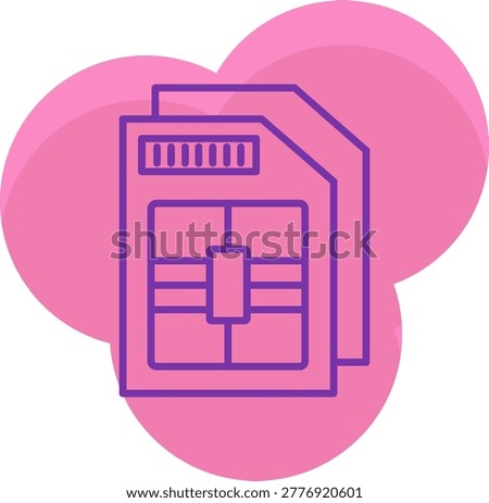 Sim Card Icon Symbol Art Sign