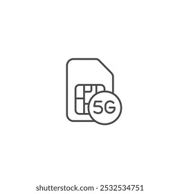 Sim card icon symbol vector illustration
