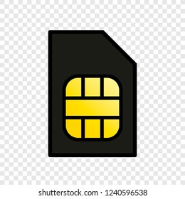 Sim card icon transparent grid