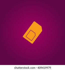 Sim card icon vector