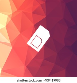 Sim card icon vector