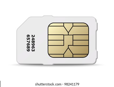 Sim Card Icon. Vector