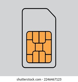 Sim card icon. Vector concept illustration for design ,best choice for your great project