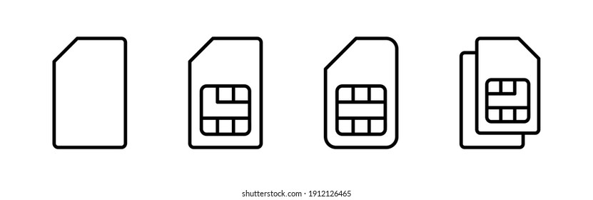 Einfach Kartensymbol, Vektorgrafik. Doppelsickerkartensymbol-Vektorgrafik