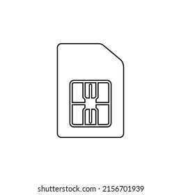 Vector de icono de tarjeta SIM. vector de icono de tarjeta sim dual
