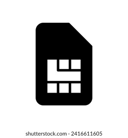 Sim card icon vector. dual sim card icon vector