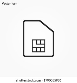 Sim Card icon vector eps 10